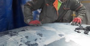 как снять краску с авто